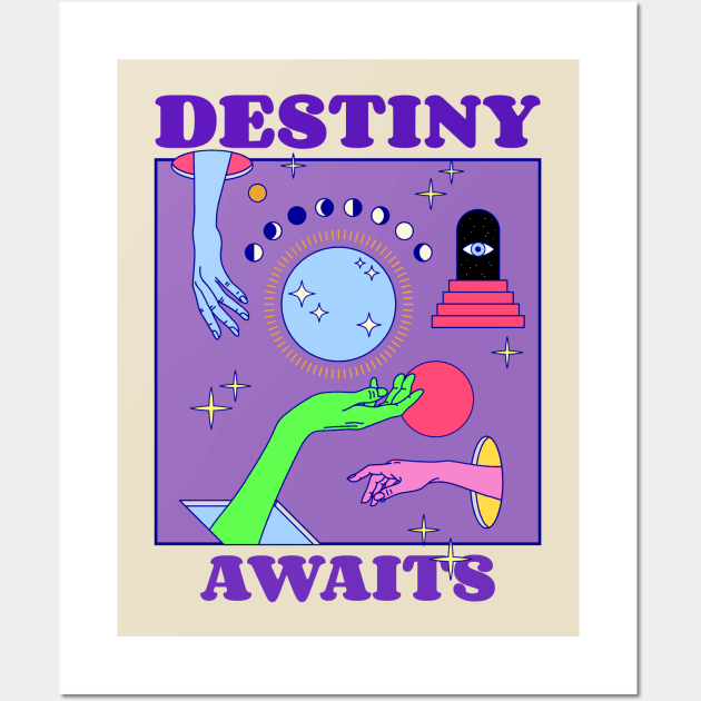 Destiny Awaits mystical esoteric Wall Art by Tip Top Tee's